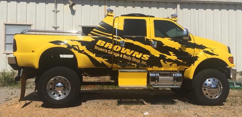 Brown's Garage & Body Shop Vehicle Wrap Custom Vehicle Wraps in Tuscaloosa AL